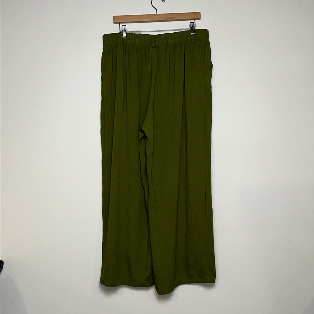 NWT Halara High Waisted Wide Leg Flowy Palazzo Casual Linen-Feel Pants - Picture 7 of 11